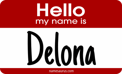 Hello my name is Delona png download