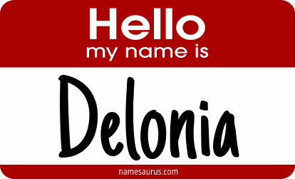Hello my name is Delonia png download