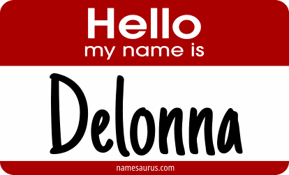 Hello my name is Delonna png download