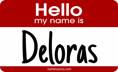 Hello my name is Deloras png download