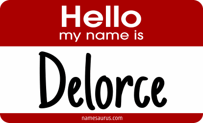 Hello my name is Delorce png download