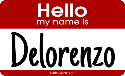 Hello my name is Delorenzo png download