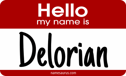 Hello my name is Delorian png download