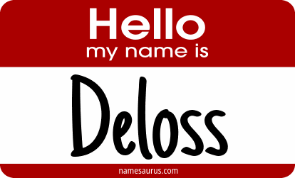 Hello my name is Deloss png download