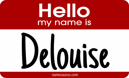 Hello my name is Delouise png download
