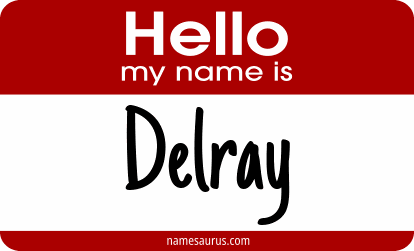 Hello my name is Delray png download