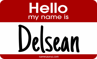 Hello my name is Delsean png download