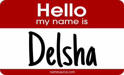 Hello my name is Delsha png download