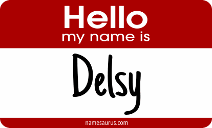 Hello my name is Delsy png download