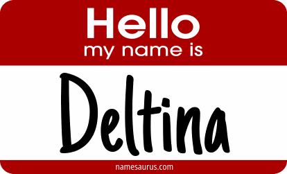 Hello my name is Deltina png download