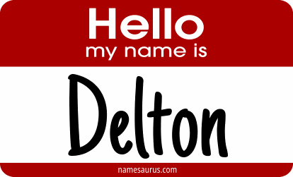 Hello my name is Delton png download