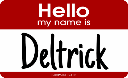 Hello my name is Deltrick png download