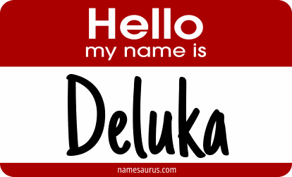 Hello my name is Deluka png download