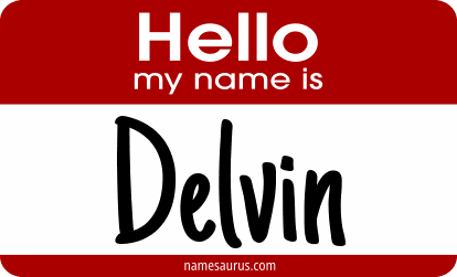 Hello my name is Delvin png download