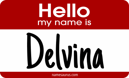 Hello my name is Delvina png download