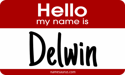 Hello my name is Delwin png download