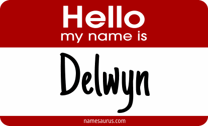 Hello my name is Delwyn png download