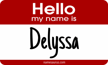 Hello my name is Delyssa png download