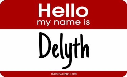 Hello my name is Delyth png download