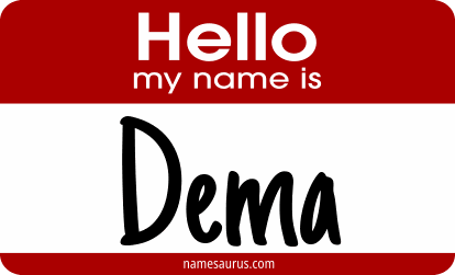 Hello my name is Dema png download
