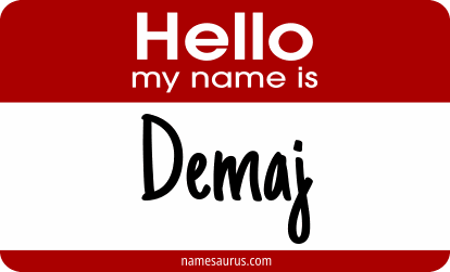 Hello my name is Demaj png download