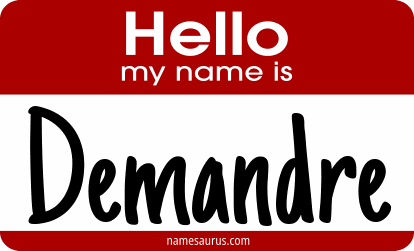 Hello my name is Demandre png download