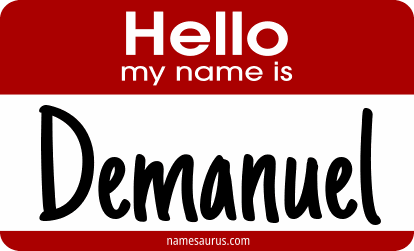 Hello my name is Demanuel png download