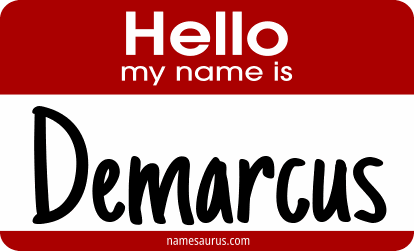 Hello my name is DeMarcus png download