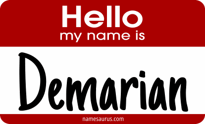 Hello my name is Demarian png download