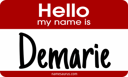 Hello my name is Demarie png download