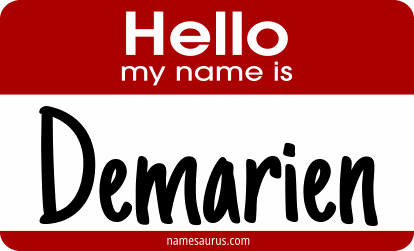 Hello my name is Demarien png download