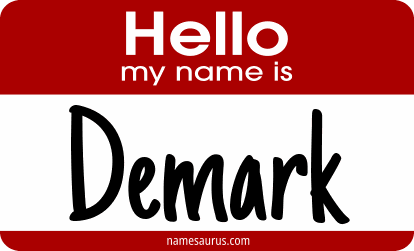 Hello my name is Demark png download
