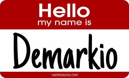Hello my name is Demarkio png download