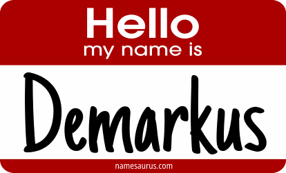 Hello my name is Demarkus png download