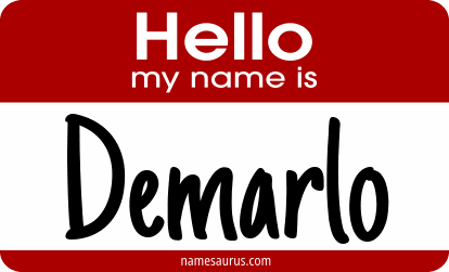 Hello my name is Demarlo png download