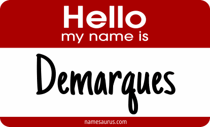 Hello my name is Demarques png download