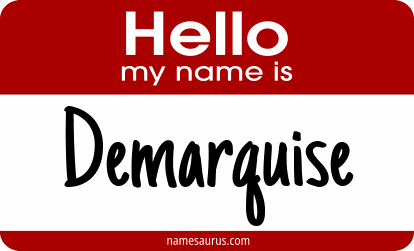 Hello my name is Demarquise png download