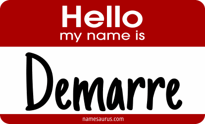Hello my name is Demarre png download