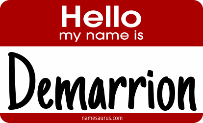 Hello my name is Demarrion png download