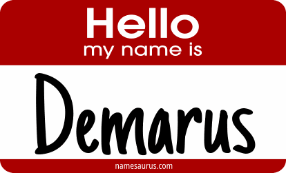 Hello my name is Demarus png download
