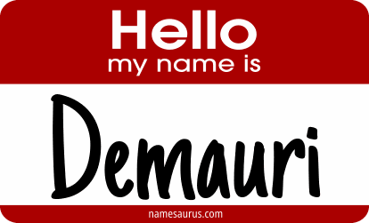 Hello my name is Demauri png download