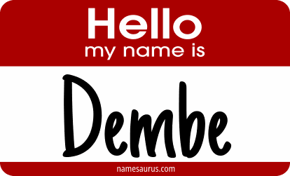Hello my name is Dembe png download