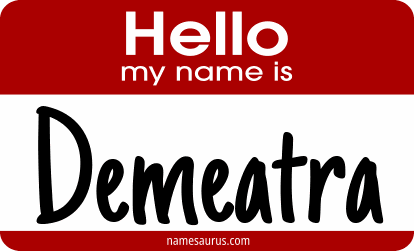Hello my name is Demeatra png download
