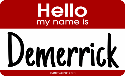 Hello my name is Demerrick png download
