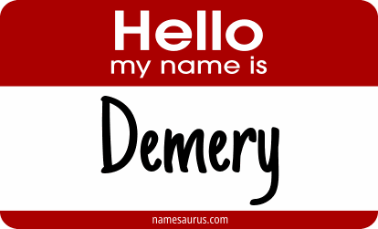 Hello my name is Demery png download