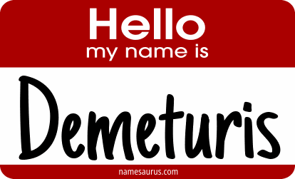 Hello my name is Demeturis png download
