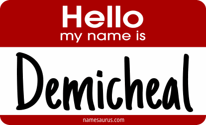 Hello my name is Demicheal png download