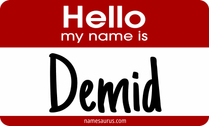 Hello my name is Demid png download