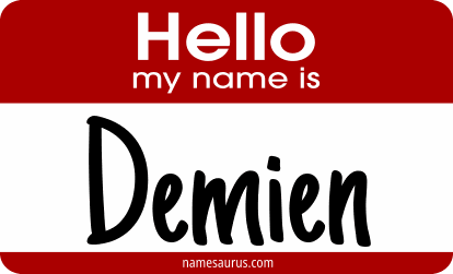 Hello my name is Demien png download