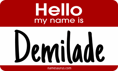 Hello my name is Demilade png download
